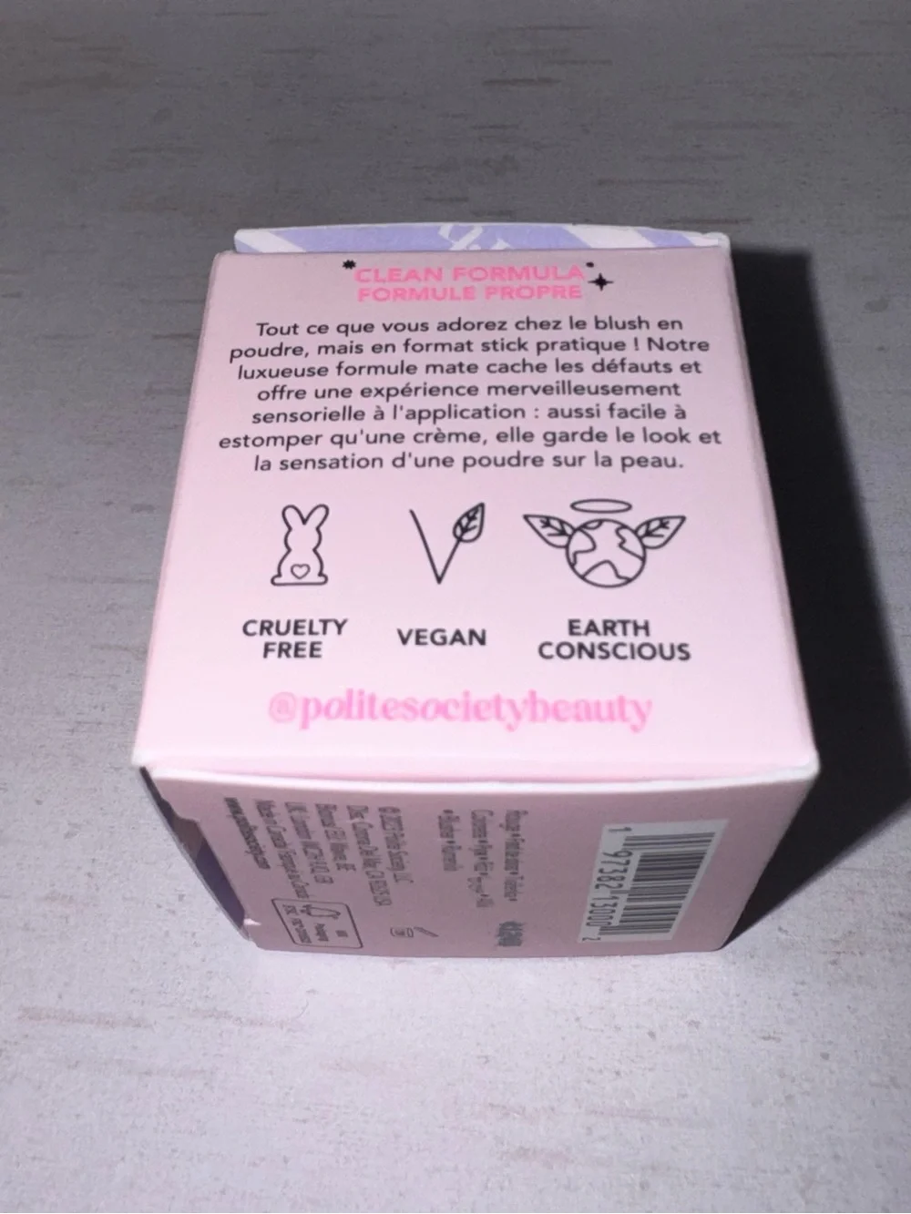 Polite Society Polite Pops Powder Blush Stick in London True Pink BNIB